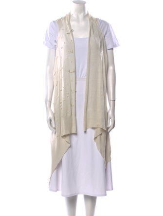 Sarah Pacini Linen Striped Sweater