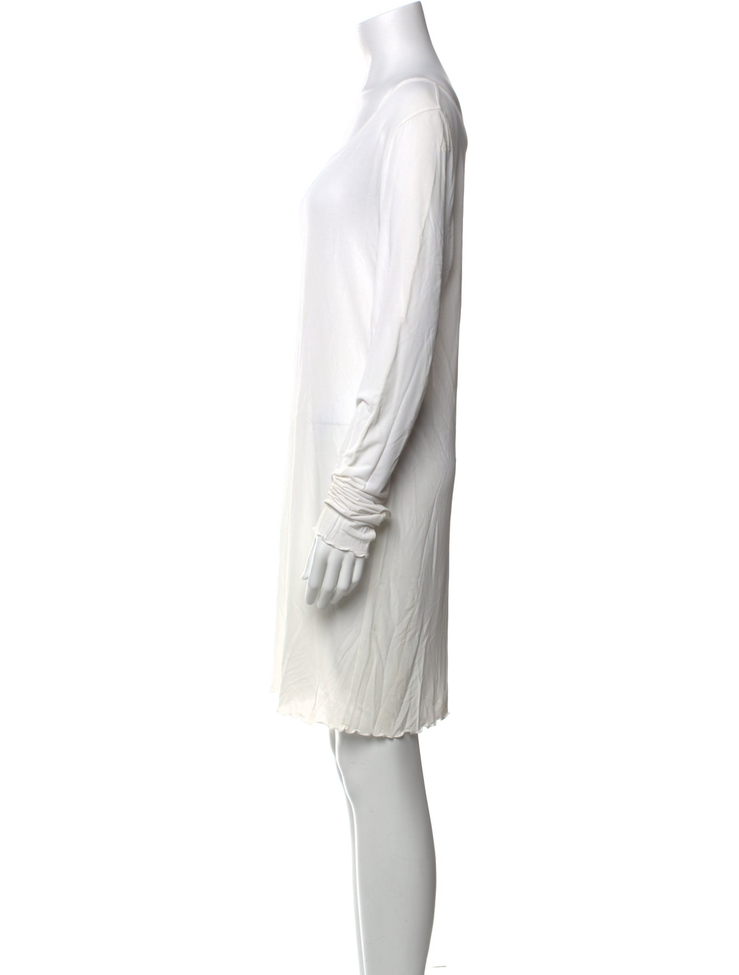 Sarah Pacini Scoop Neck Mini Dress