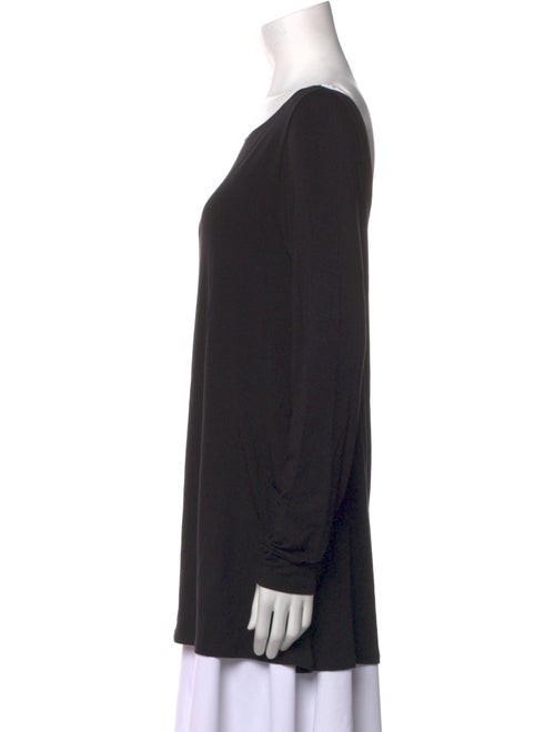 Sarah Pacini Bateau Neckline Long Sleeve Tunic