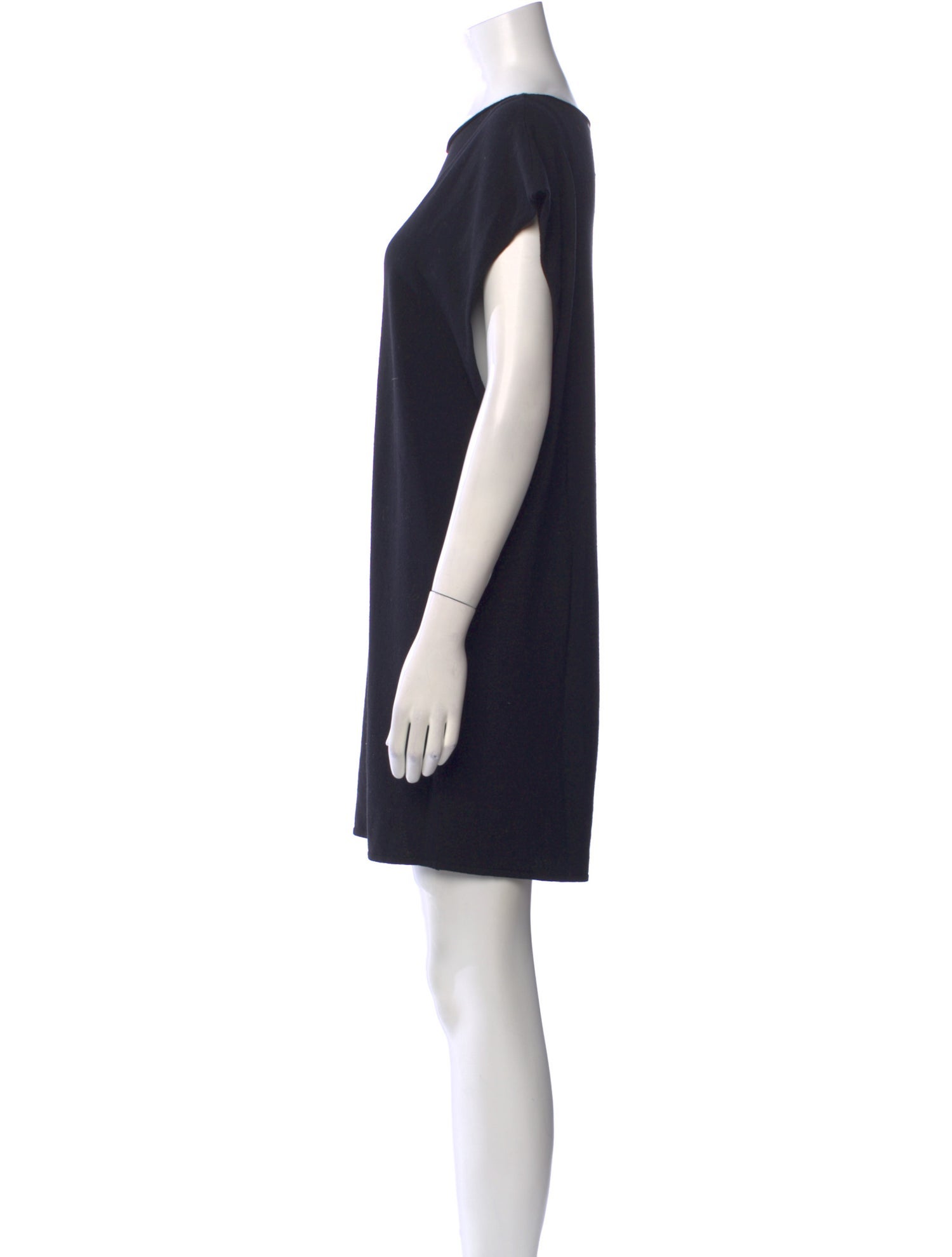 Sarah Pacini Bateau Neckline Mini Dress