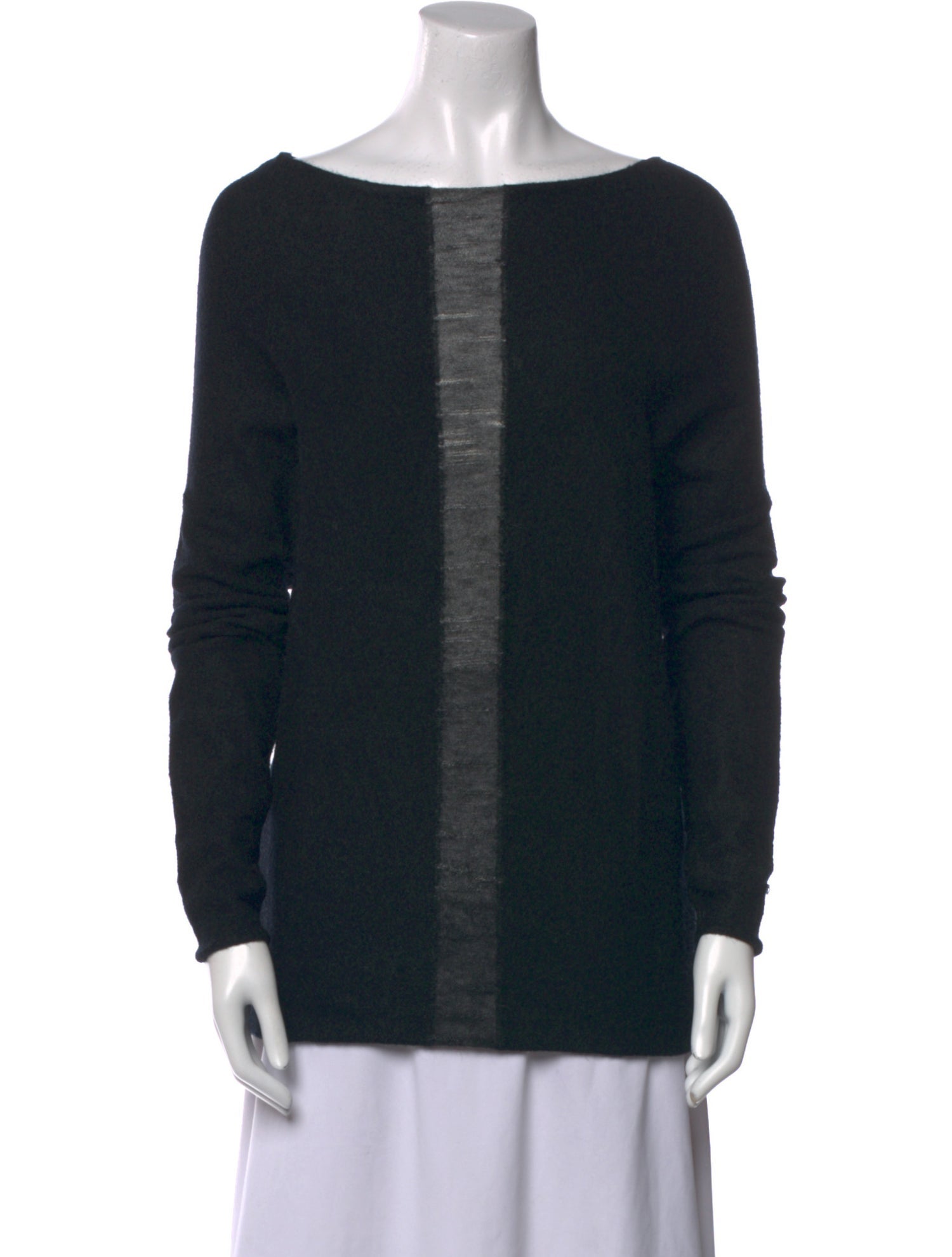 Sarah Pacini Wool Bateau Neckline Sweater