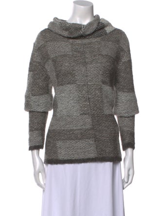 Sarah Pacini Alpaca Printed Sweater