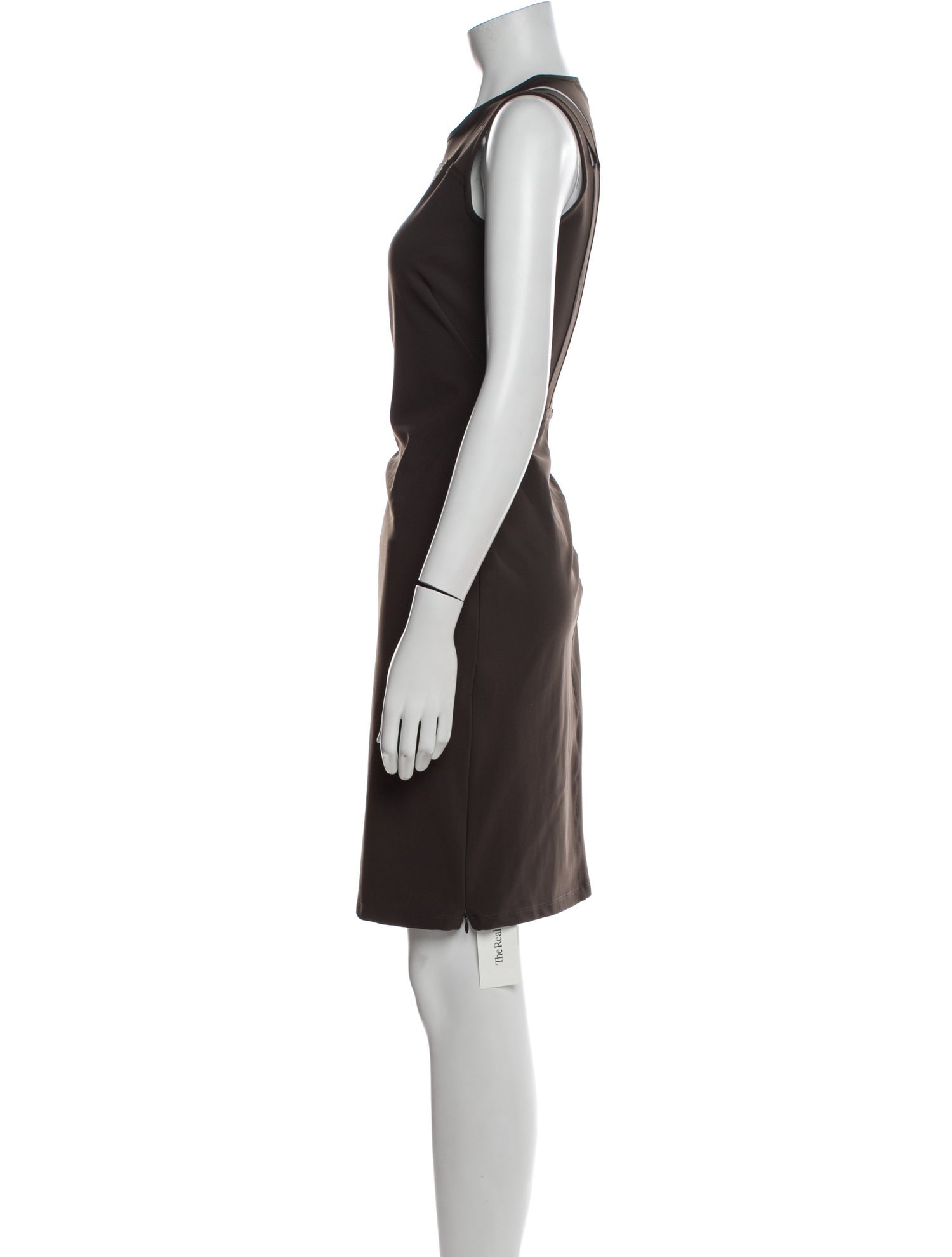 Sarah Pacini Crew Neck Knee-Length Dress