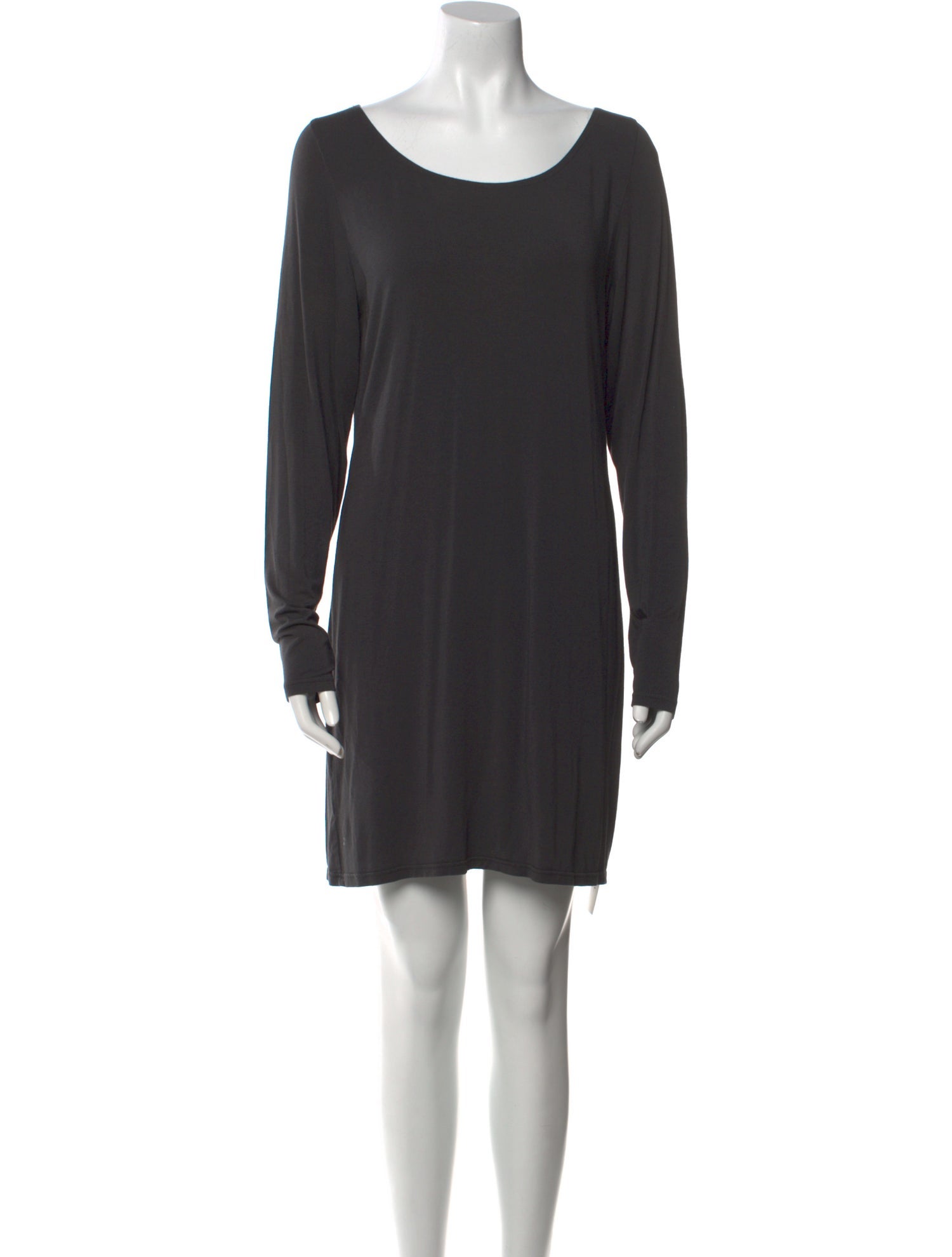 Sarah Pacini Scoop Neck Mini Dress