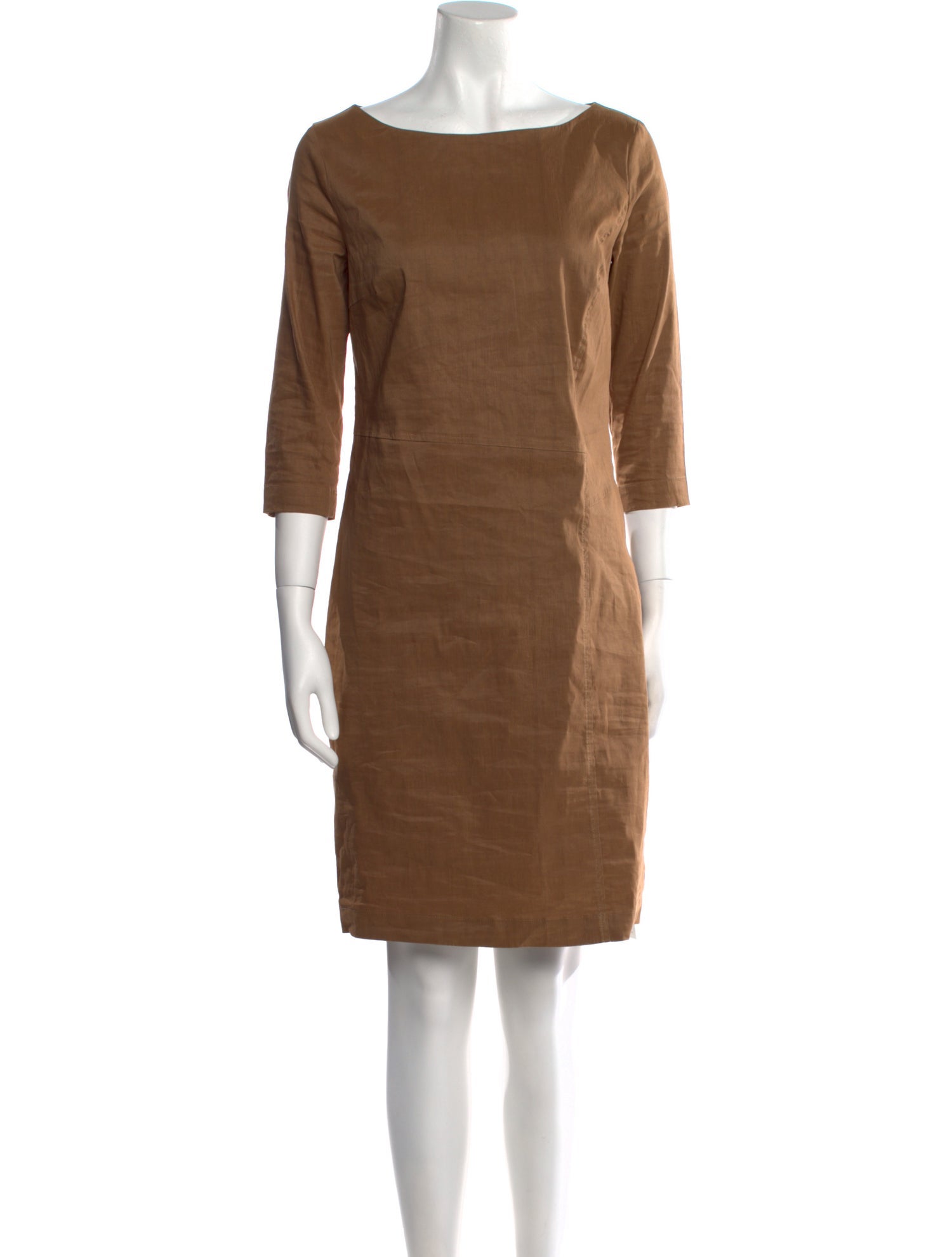Sarah Pacini Linen Knee-Length Dress