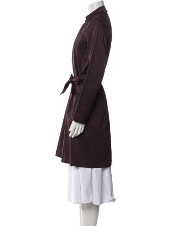 Sarah Pacini Linen Trench Coat