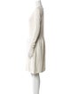Sarah Pacini Bateau Neckline Knee-Length Dress