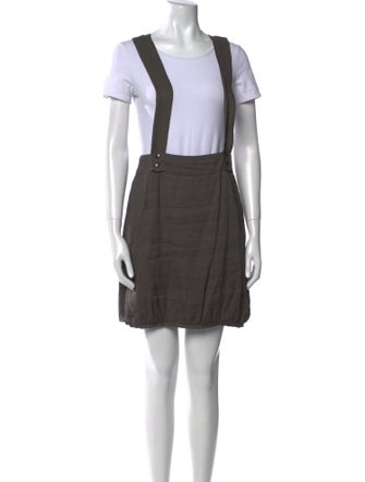 Sarah Pacini Linen Mini Dress