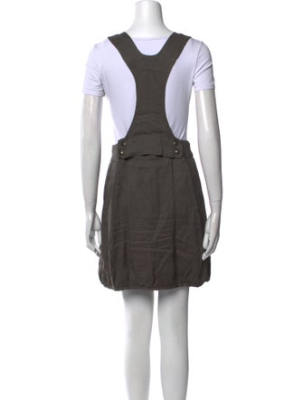 Sarah Pacini Linen Mini Dress