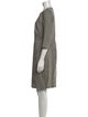 Sarah Pacini Linen Knee-Length Dress