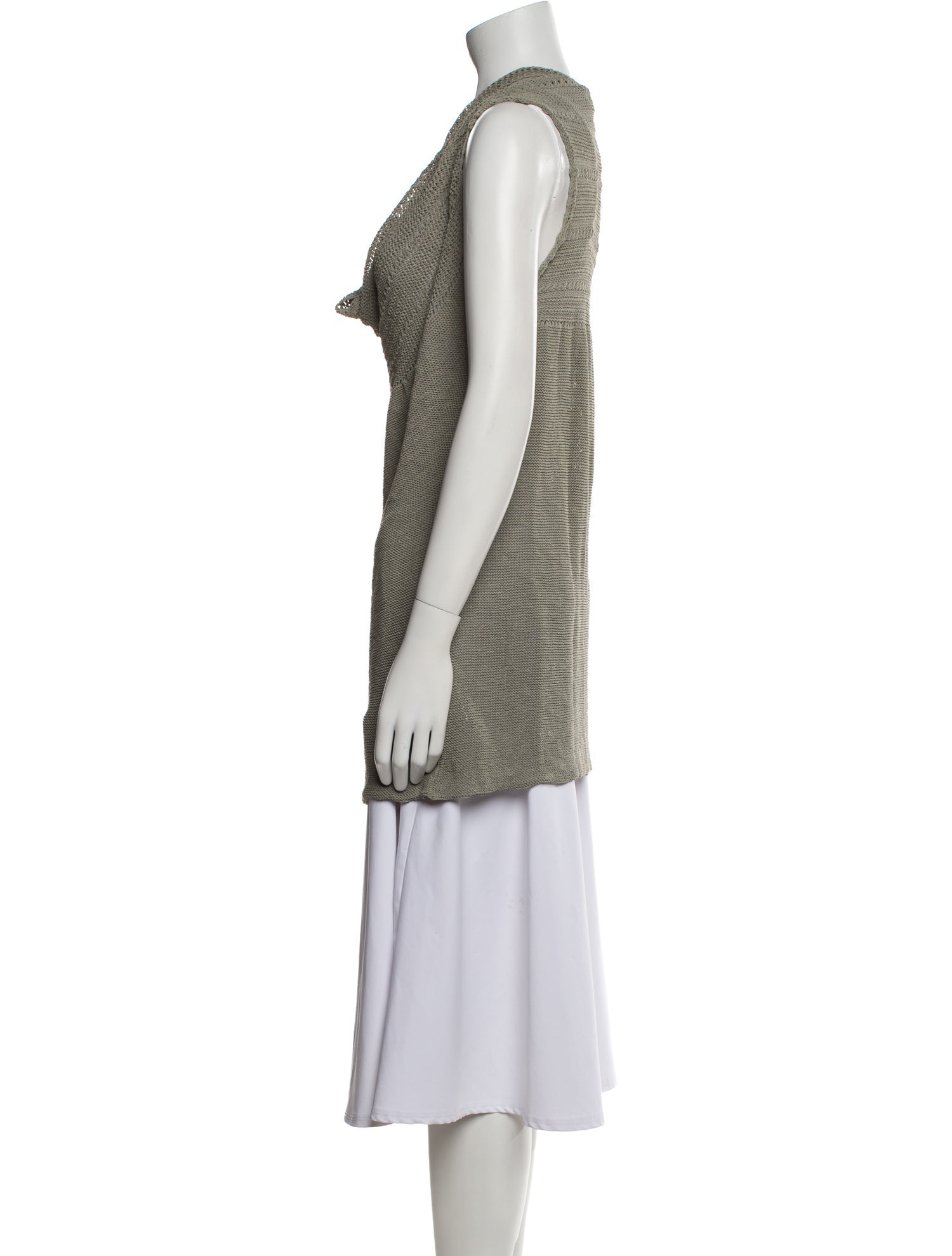 Sarah Pacini Linen Cowl Neck Sweater