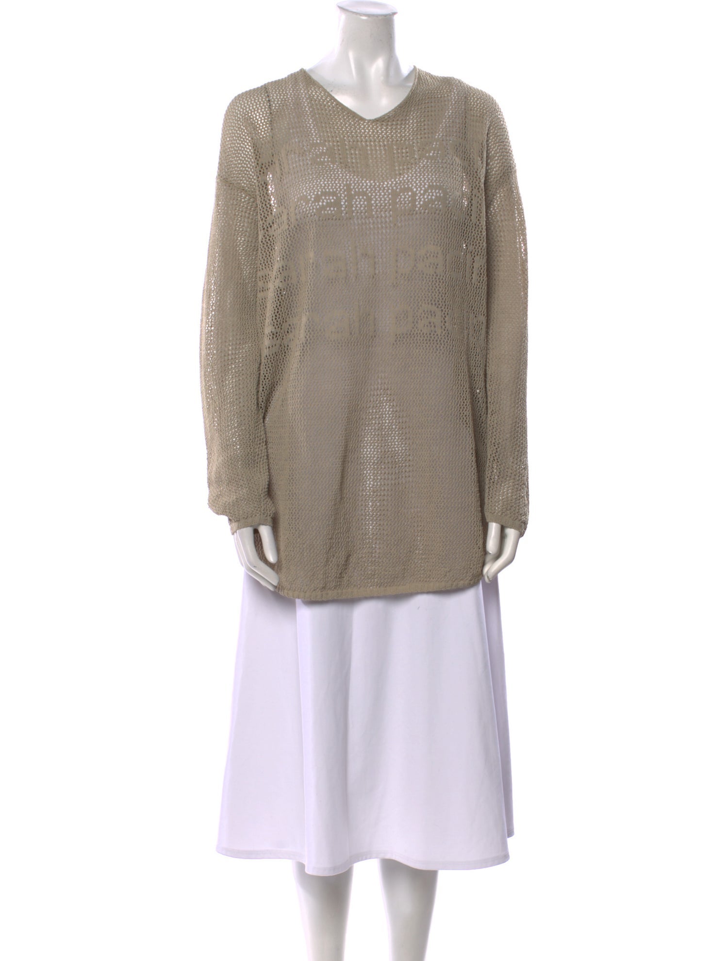 Sarah Pacini Linen V-Neck Sweater