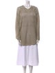 Sarah Pacini Linen V-Neck Sweater