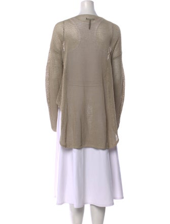 Sarah Pacini Linen V-Neck Sweater