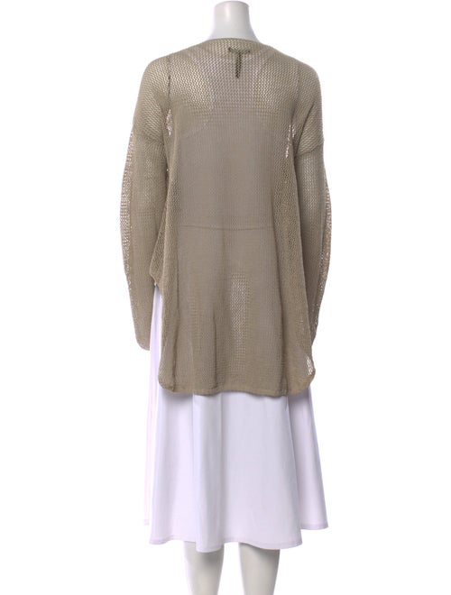 Sarah Pacini Linen V-Neck Sweater