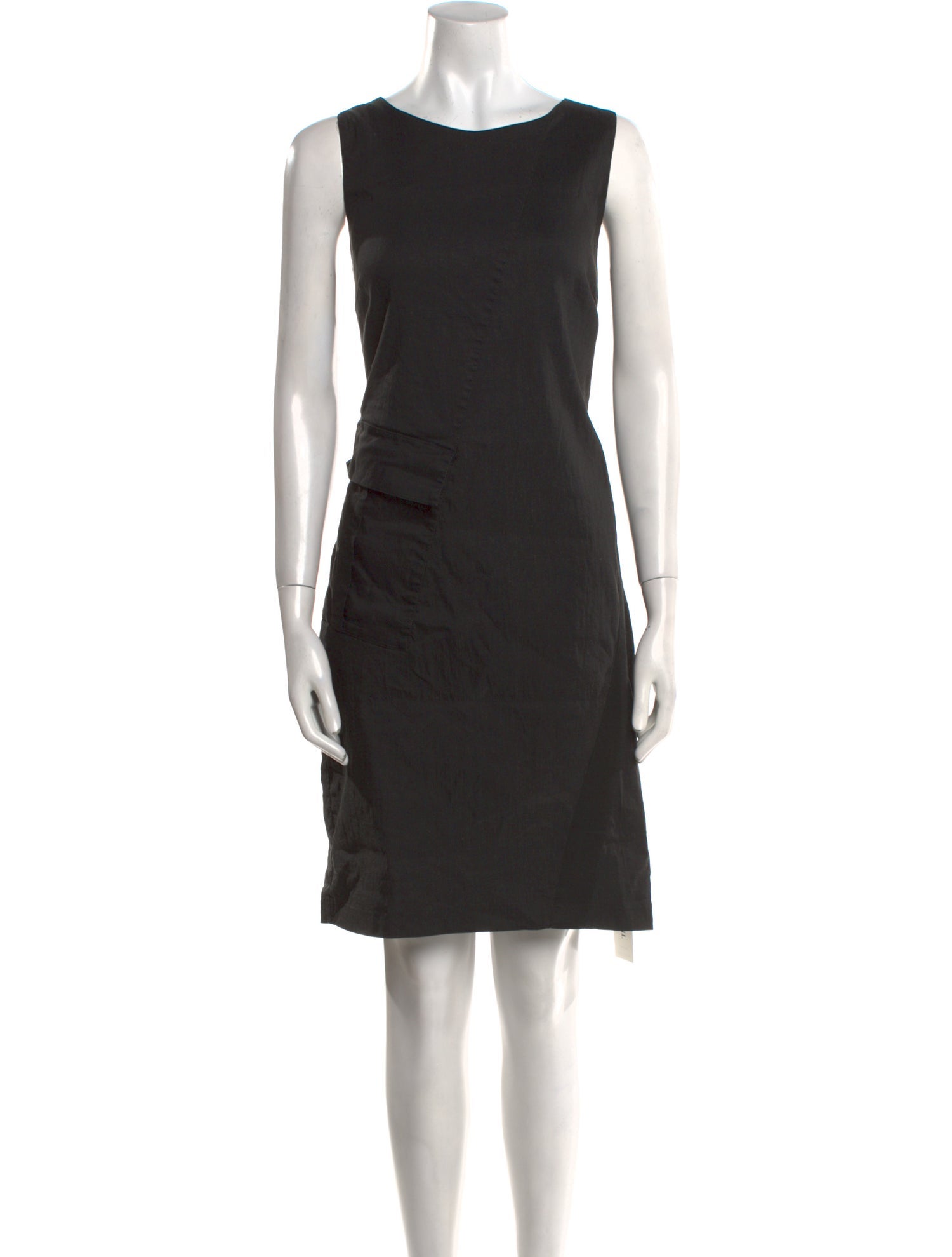 Sarah Pacini Linen Knee-Length Dress