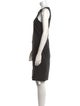 Sarah Pacini Linen Knee-Length Dress