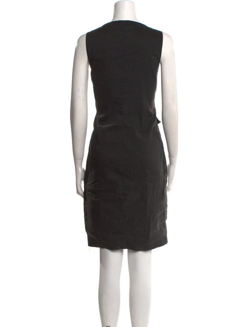 Sarah Pacini Linen Knee-Length Dress