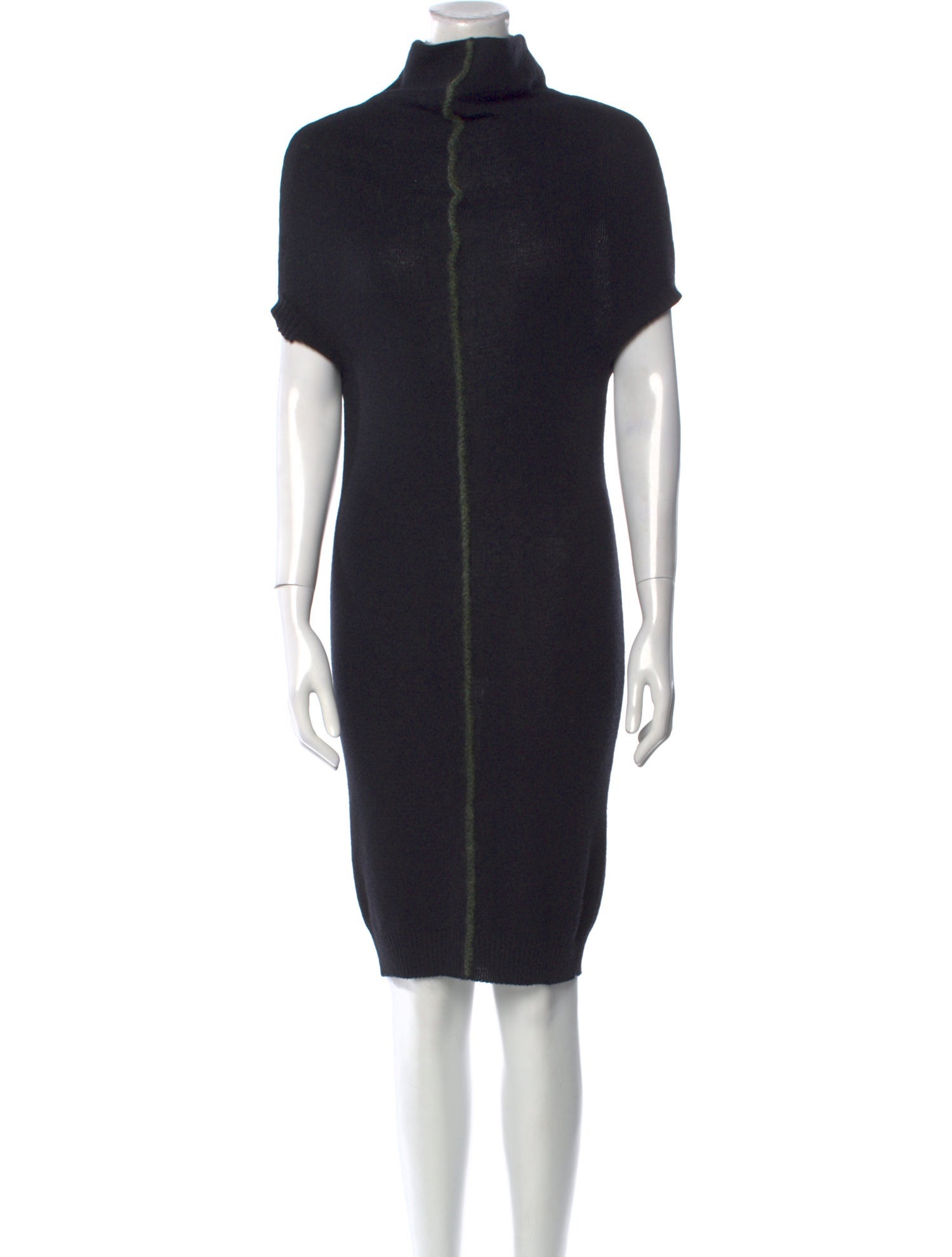 Sarah Pacini Turtleneck Knee-Length Dress