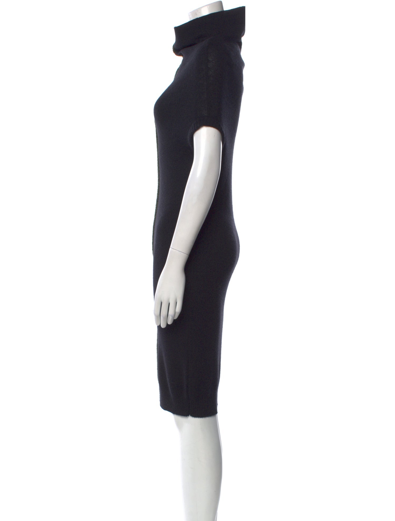Sarah Pacini Turtleneck Knee-Length Dress
