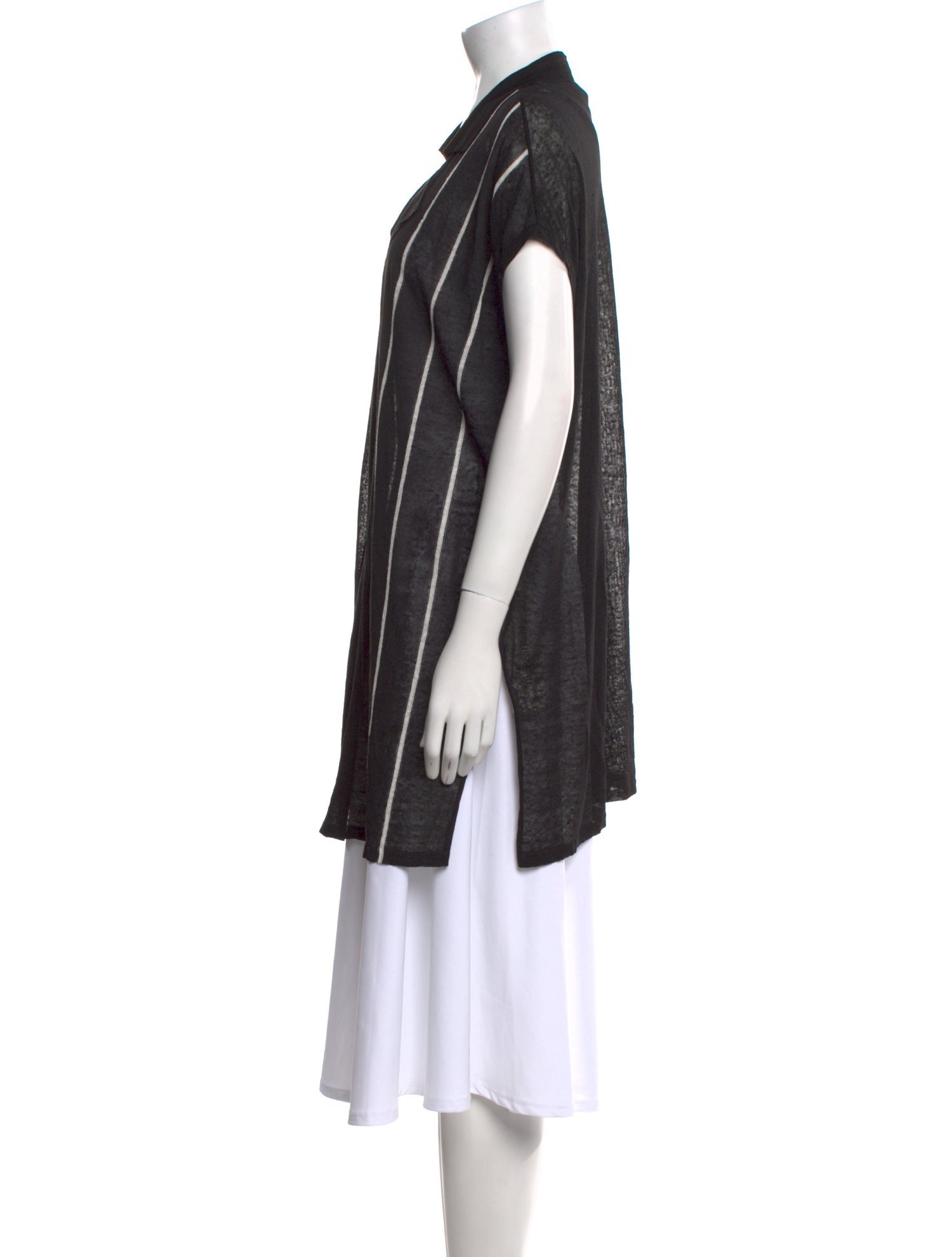 Sarah Pacini Linen V-Neck Sweater