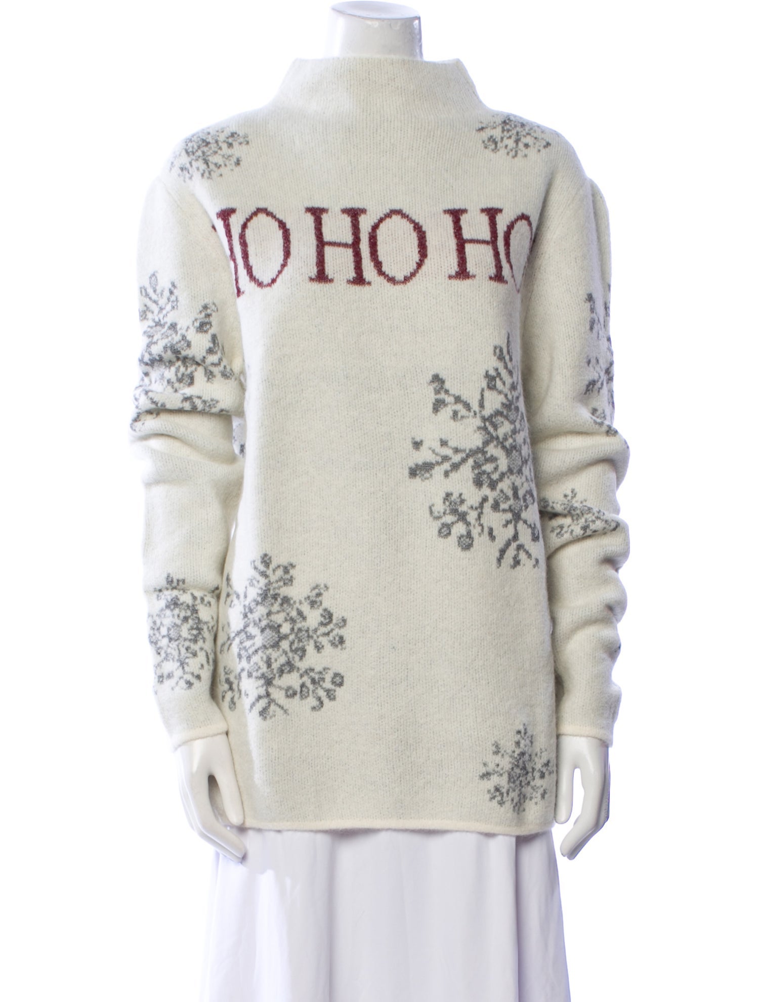Sarah Pacini Alpaca Printed Sweater w/ Tags
