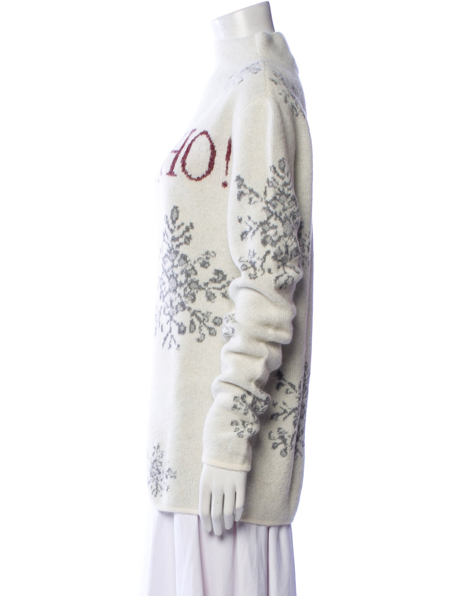 Sarah Pacini Alpaca Printed Sweater w/ Tags