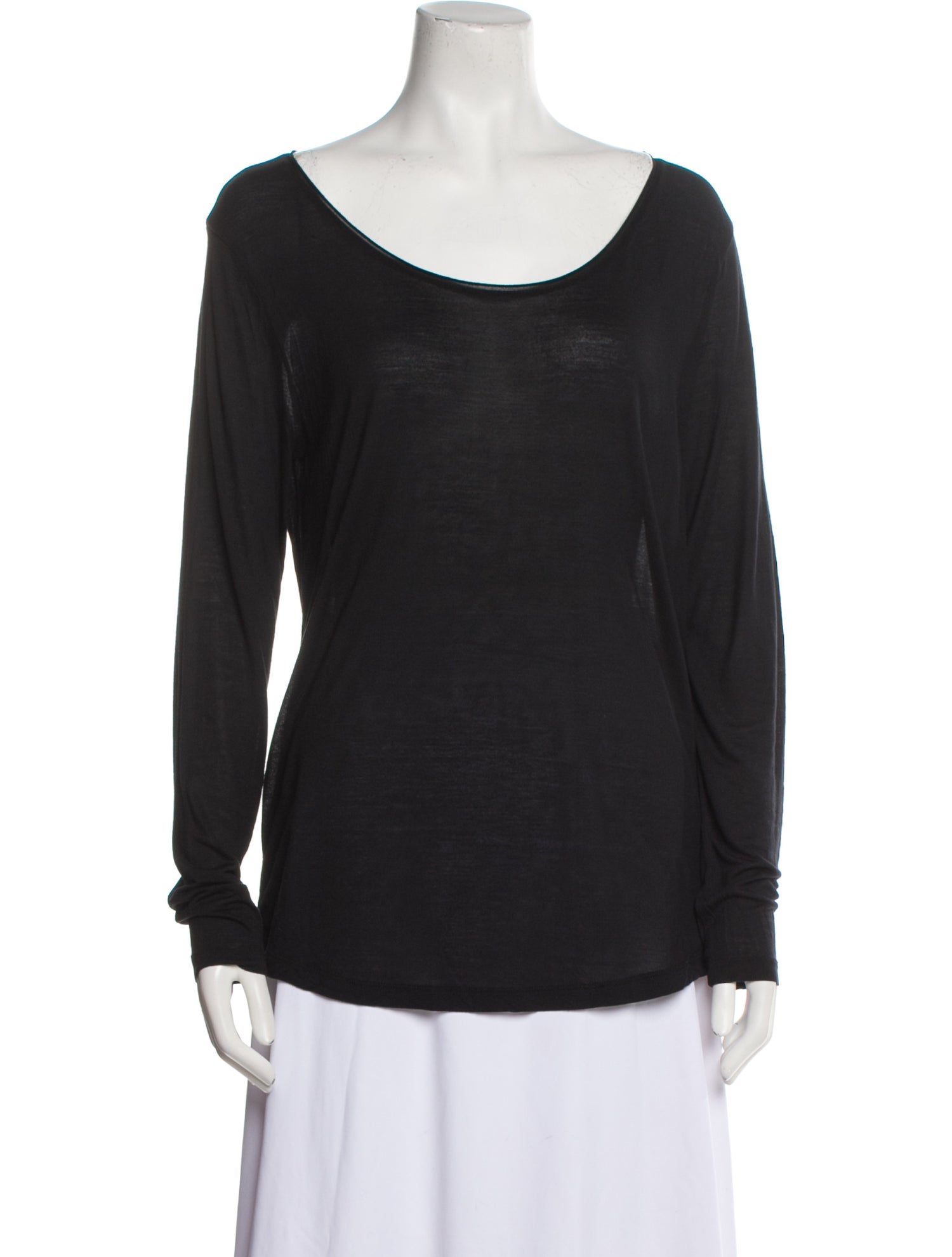 Samsøe Scoop Neck Long Sleeve T-Shirt