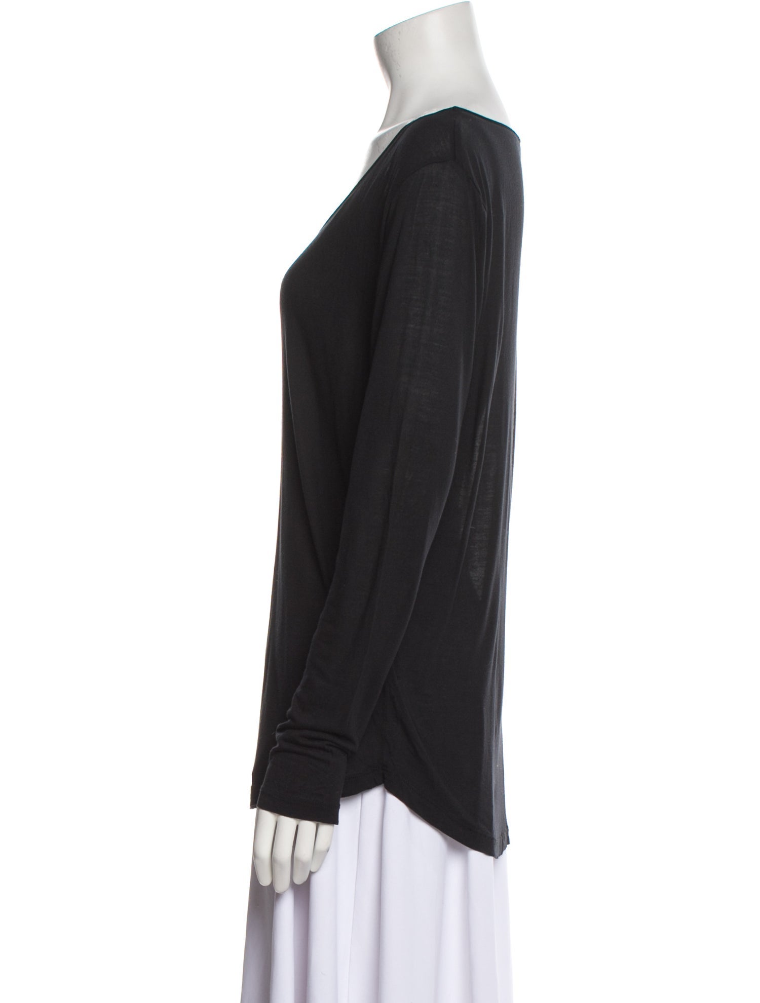 Samsøe Scoop Neck Long Sleeve T-Shirt