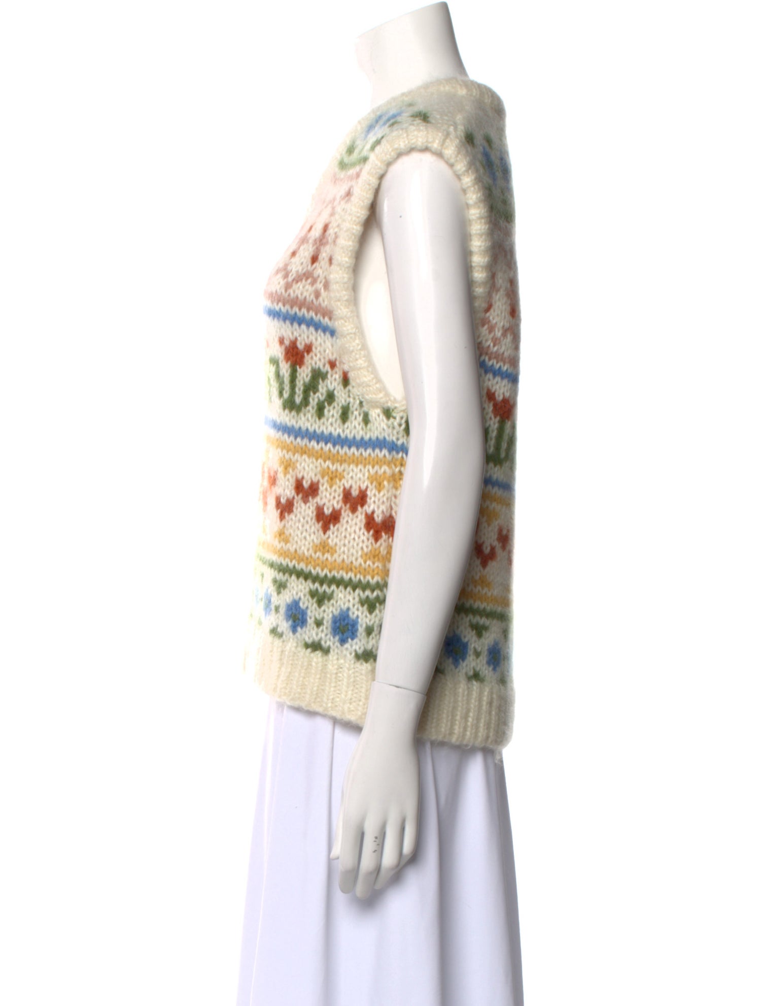 Samsøe Printed V-Neck Sweater