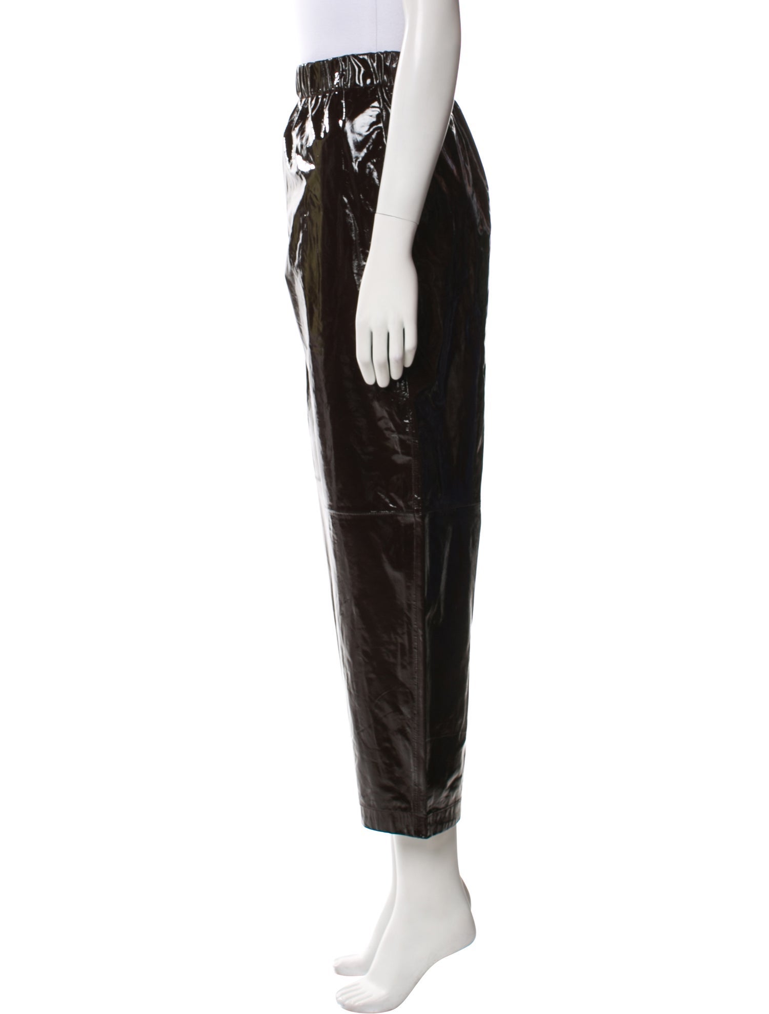 Samsøe Patent Leather Straight Leg Pants