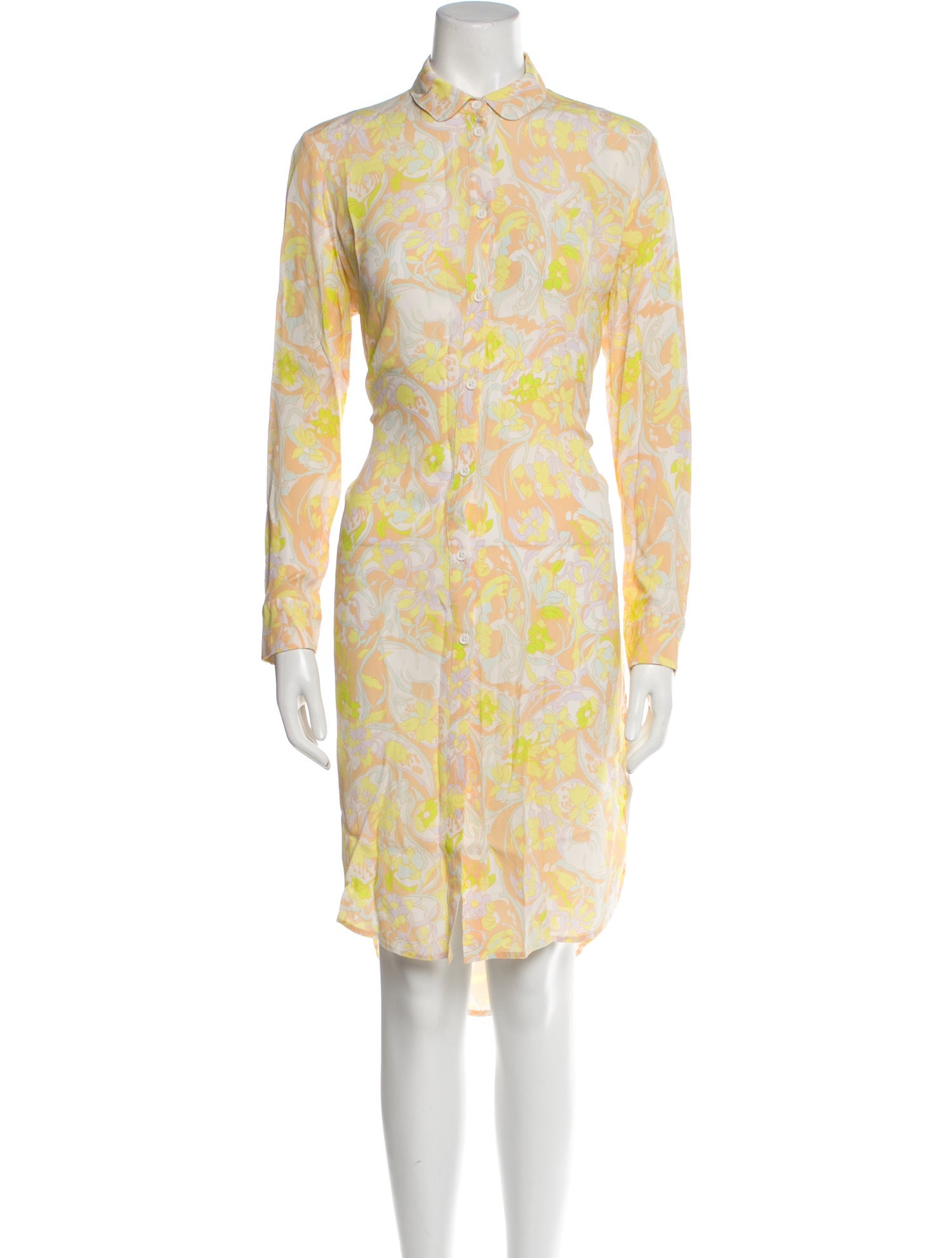 Samsøe Floral Print Knee-Length Dress