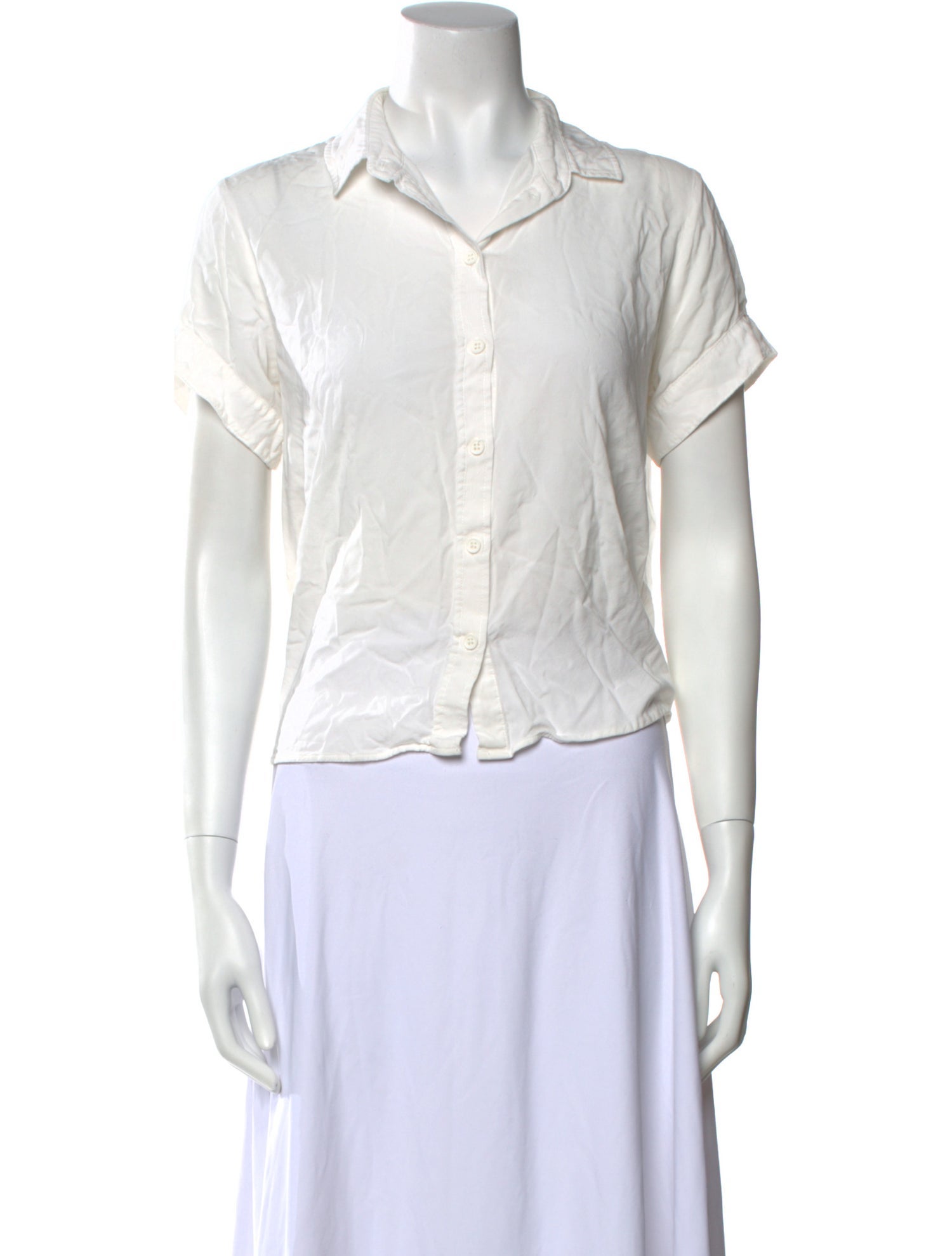 Samsøe Short Sleeve Button-Up Top