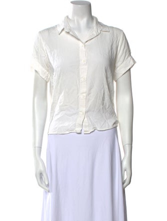 Samsøe Short Sleeve Button-Up Top