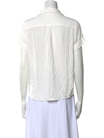 Samsøe Short Sleeve Button-Up Top