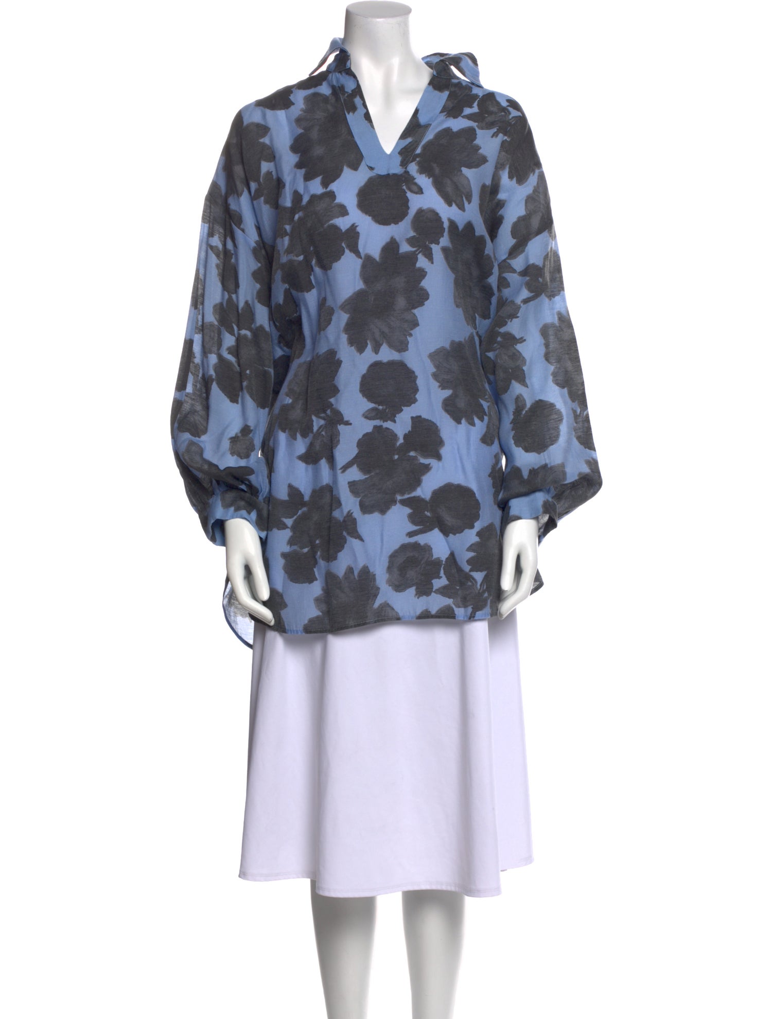 Samsøe Printed V-Neck Tunic