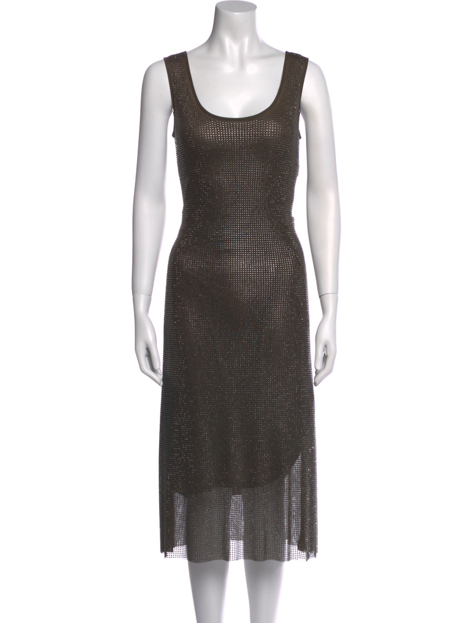 Samsøe Scoop Neck Midi Length Dress