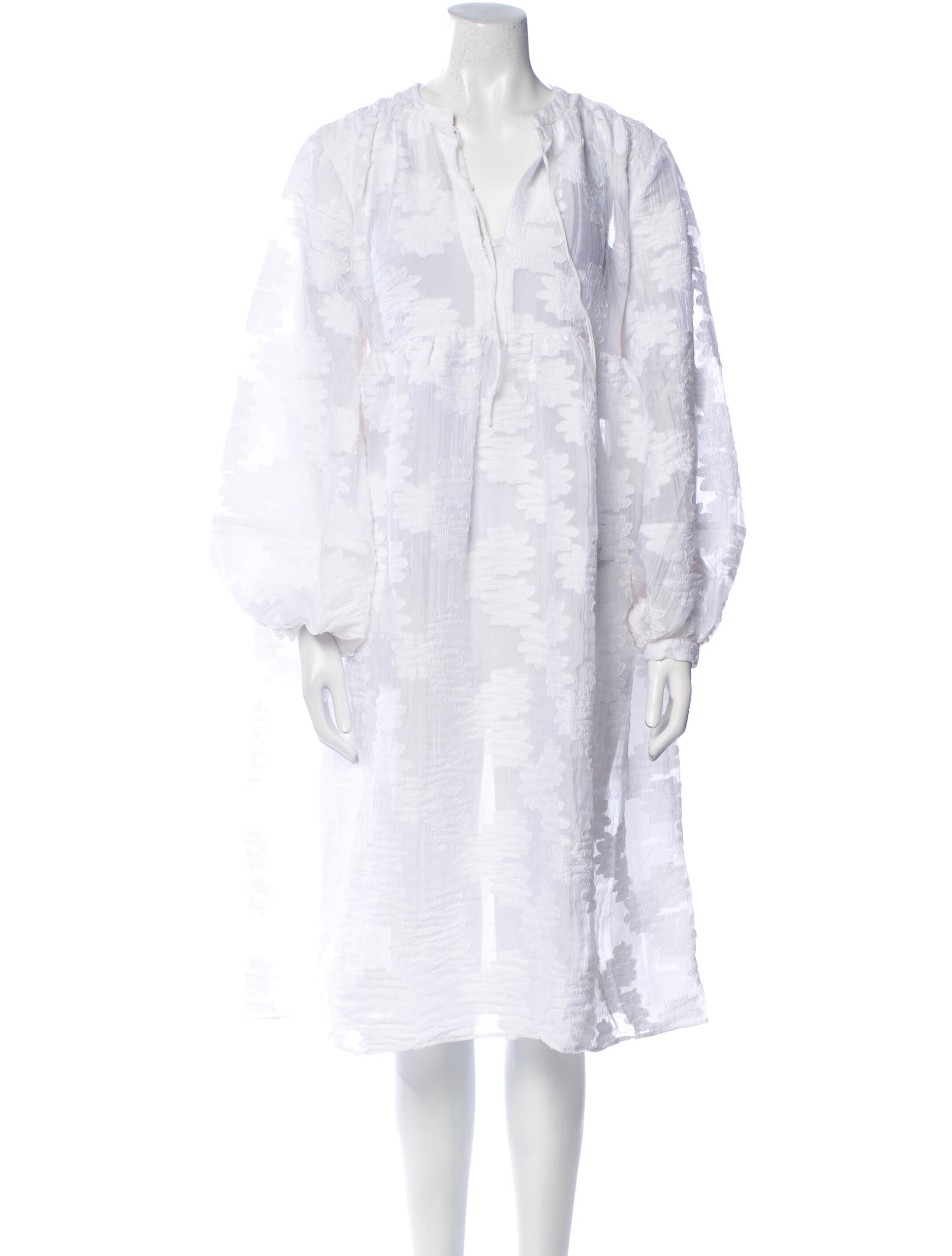 Samsøe V-Neck Midi Length Dress