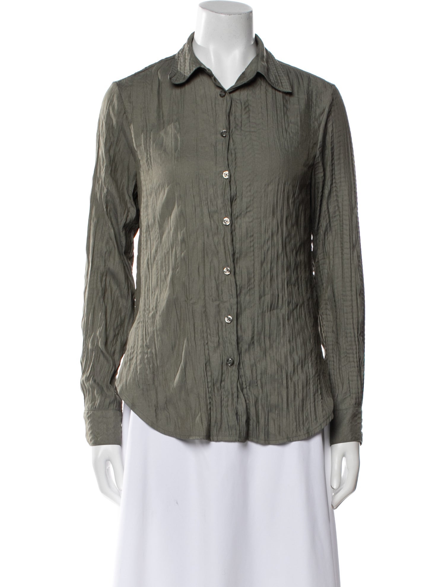 Samsøe Long Sleeve Button-Up Top