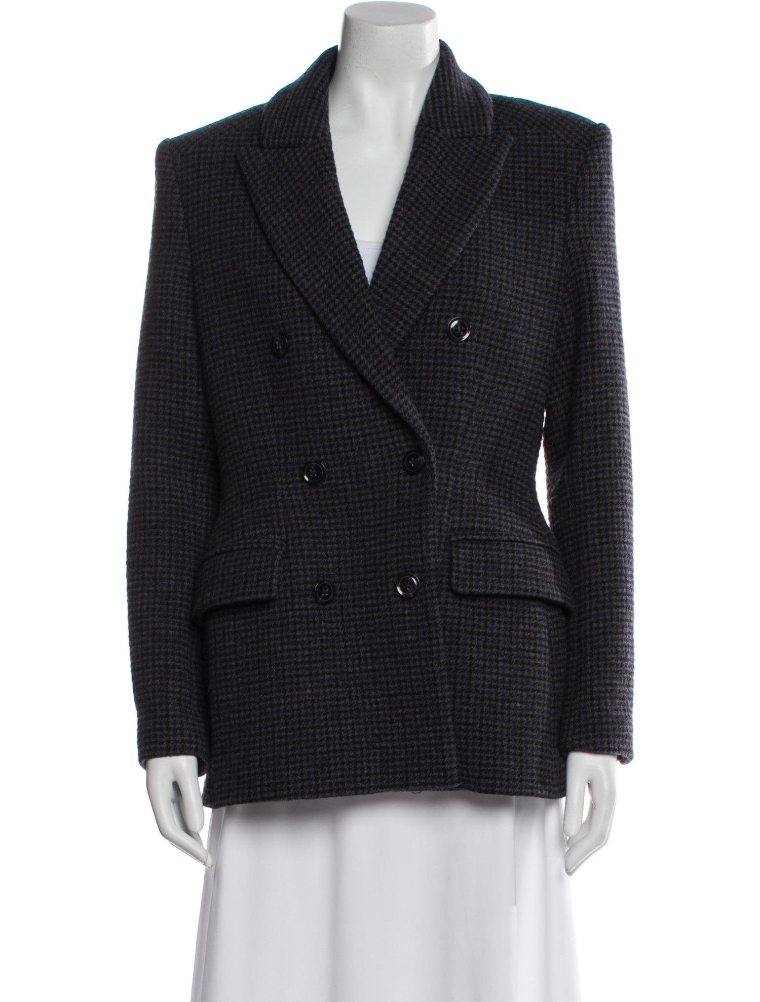 Samsøe Houndstooth Print Blazer
