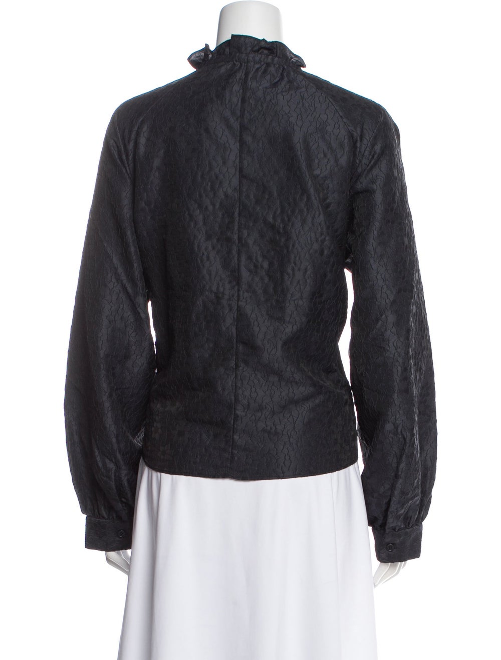 Samsøe Patterned Tie Neck Blouse - image 3