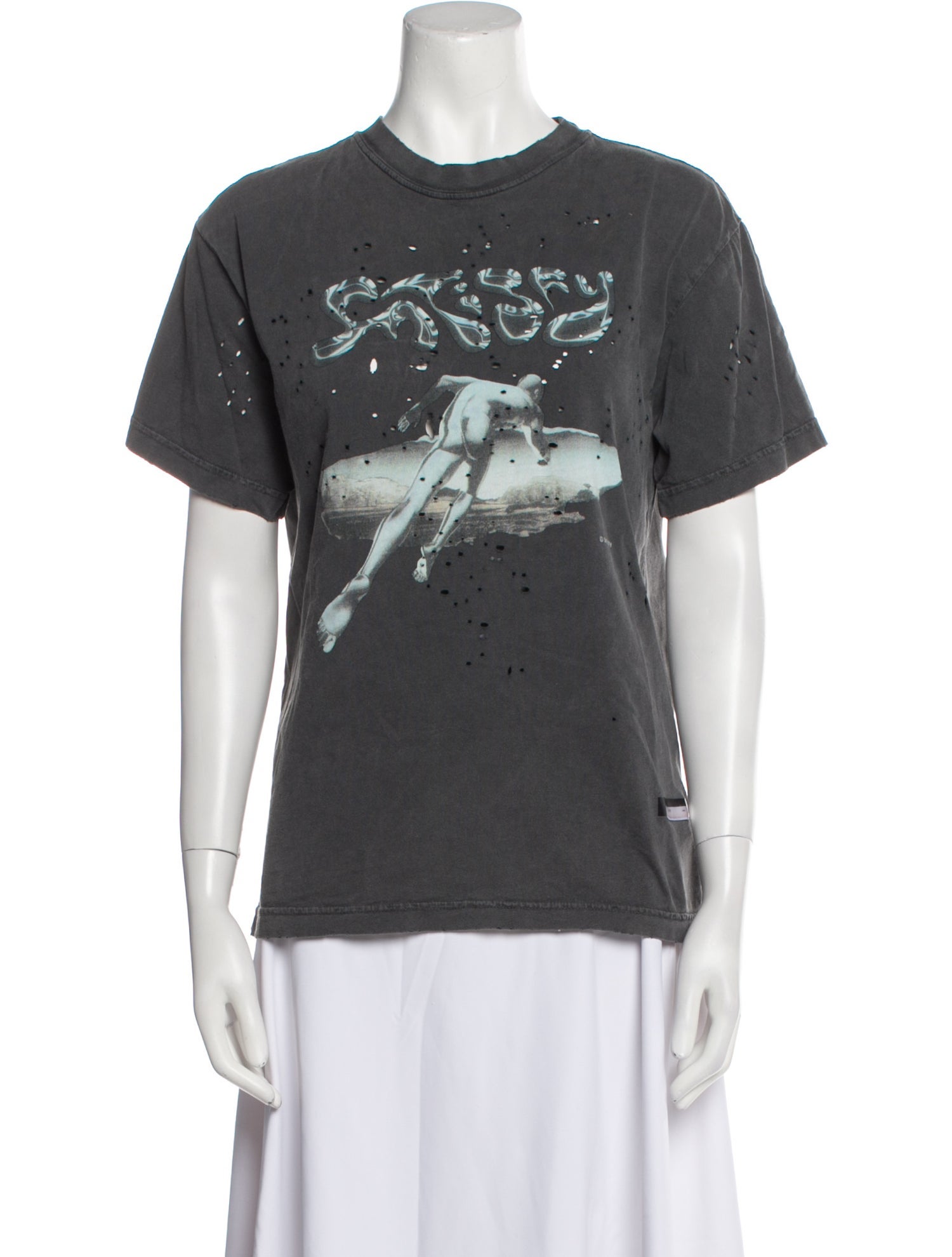 Satisfy Graphic Print Crew Neck T-Shirt