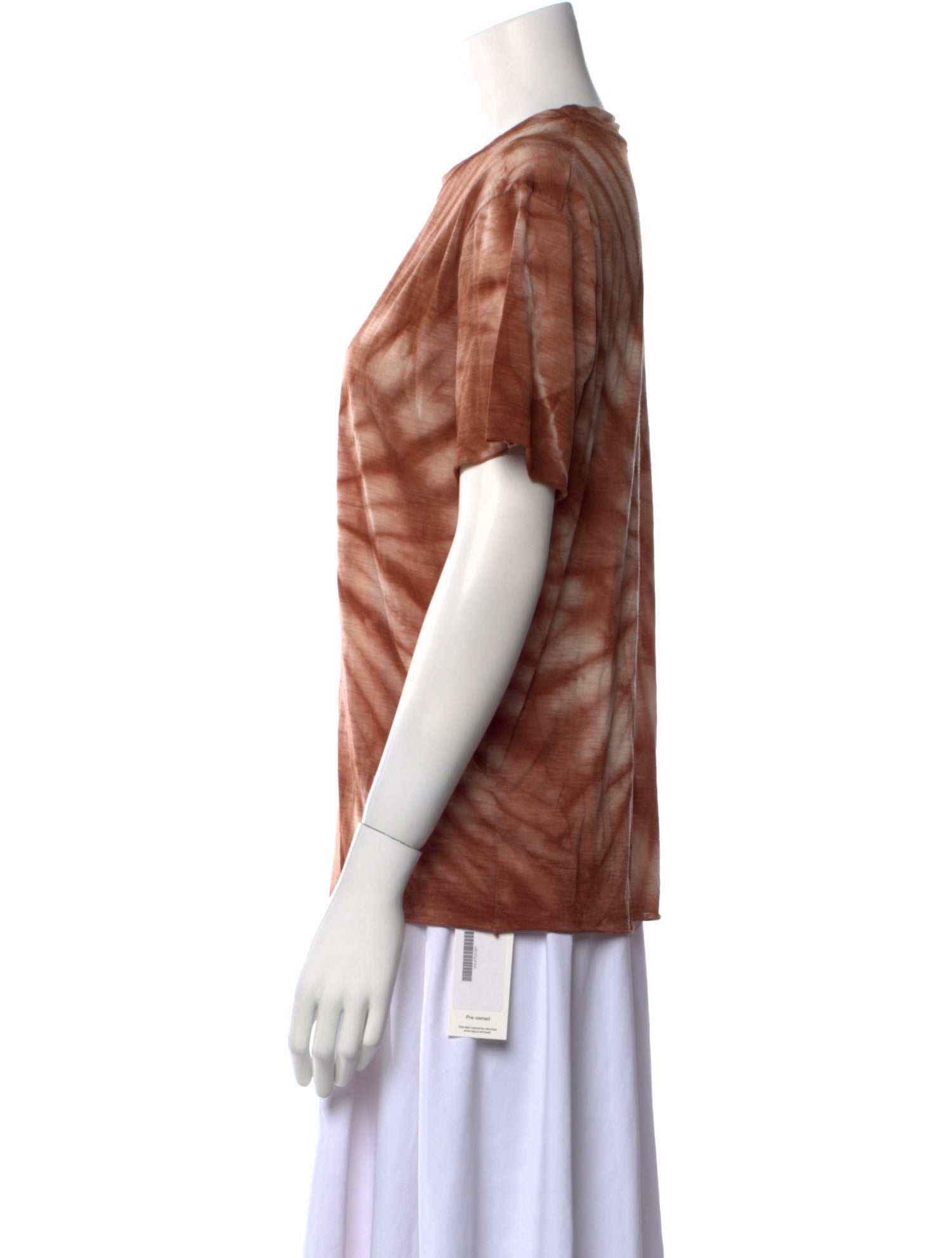 Satisfy Tie-Dye Print Scoop Neck T-Shirt