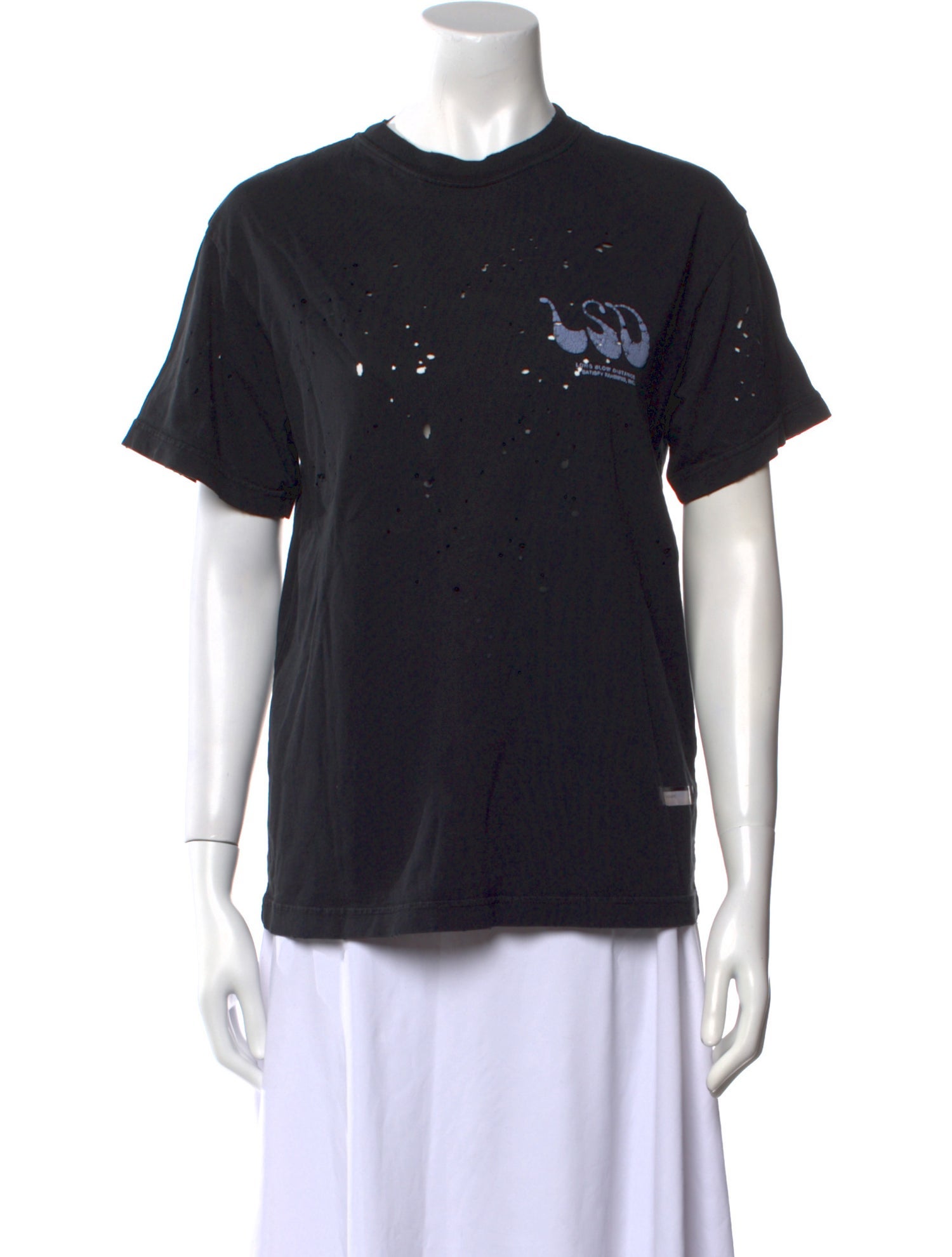 Satisfy Graphic Print Crew Neck T-Shirt