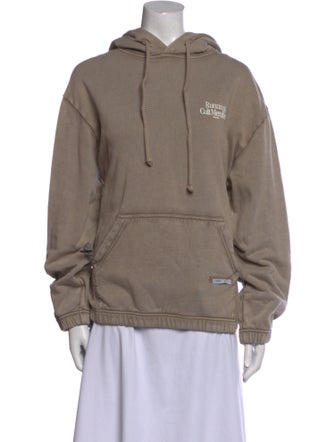 Satisfy Graphic Print Crew Neck Hoodie