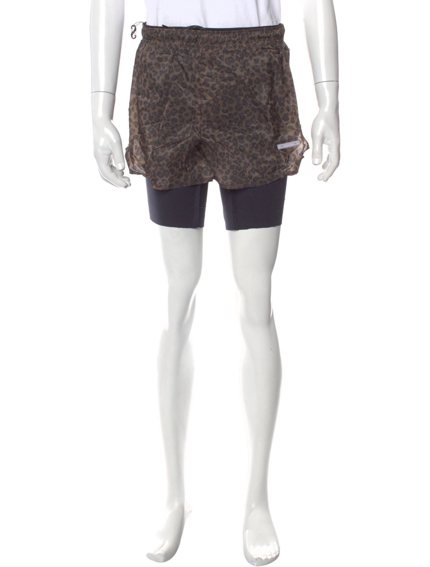 Satisfy Animal Print Jogger Shorts