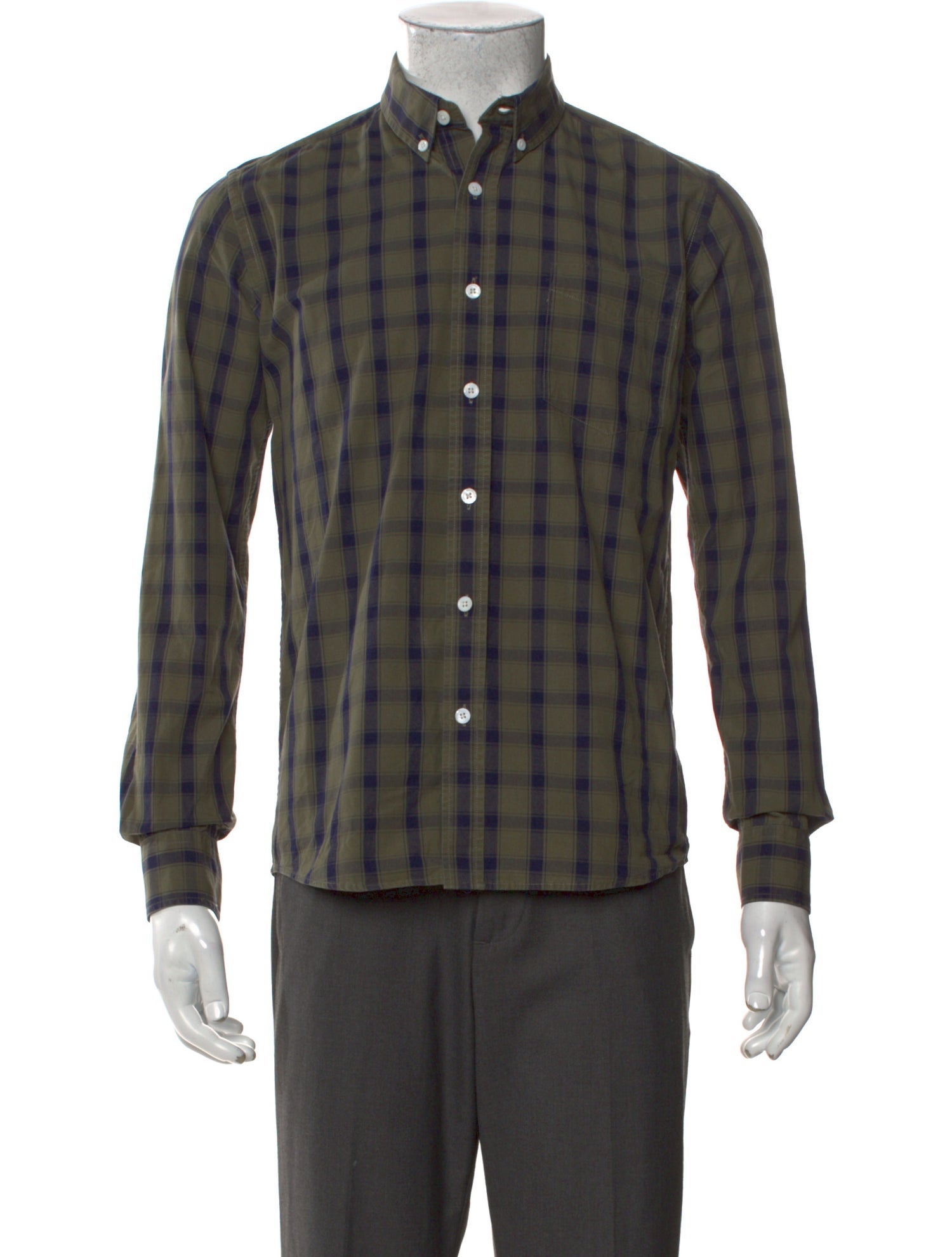 Saturdays Surf NYC Plaid Print Long Sleeve Shirt