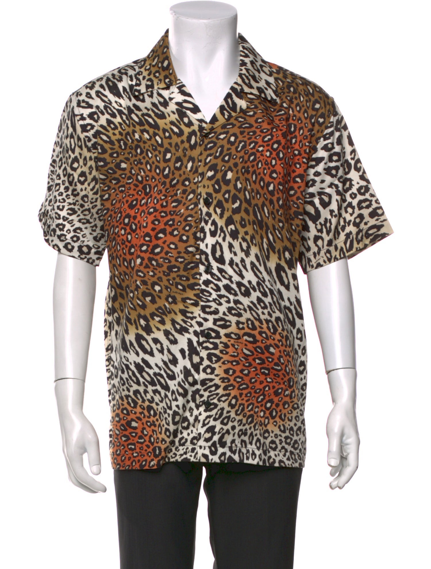 Saturdays Surf NYC Animal Print Short Sleeve Shirt
