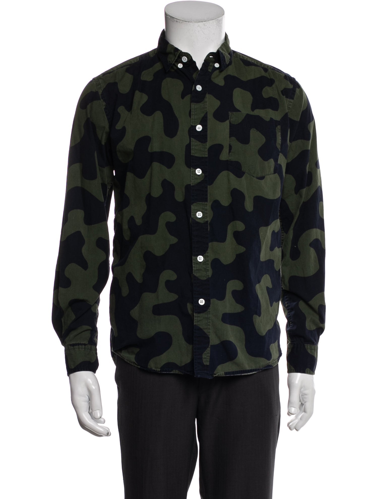 Saturdays Surf NYC Camouflage Print Long Sleeve Shirt