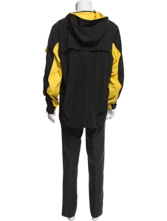 Saturdays Surf NYC Colorblock Pattern Mock Neck Hoodie